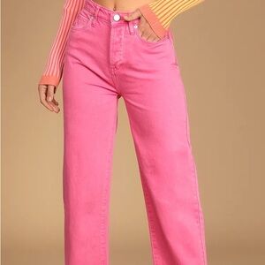 Blank NYC Pink high waisted jeans
